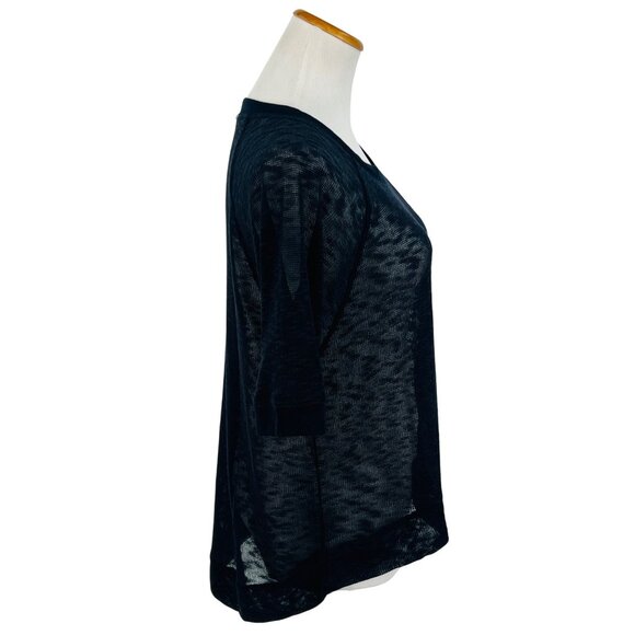 NWT Gilly Hicks x Abercrombie Navy Slouchy Slub Knit Sweater Top - Picture 7 of 14